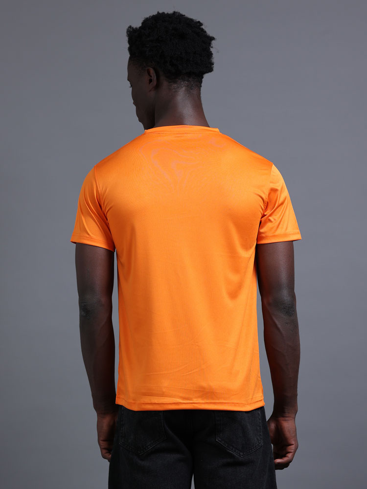 Custom Dry-Fit Round Neck T-Shirt – 140 GSM Polyester | Logo Printing Available