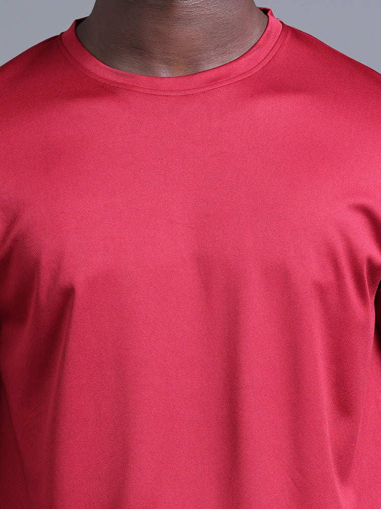 Custom Dry-Fit Round Neck T-Shirt – 140 GSM Polyester | Logo Printing Available