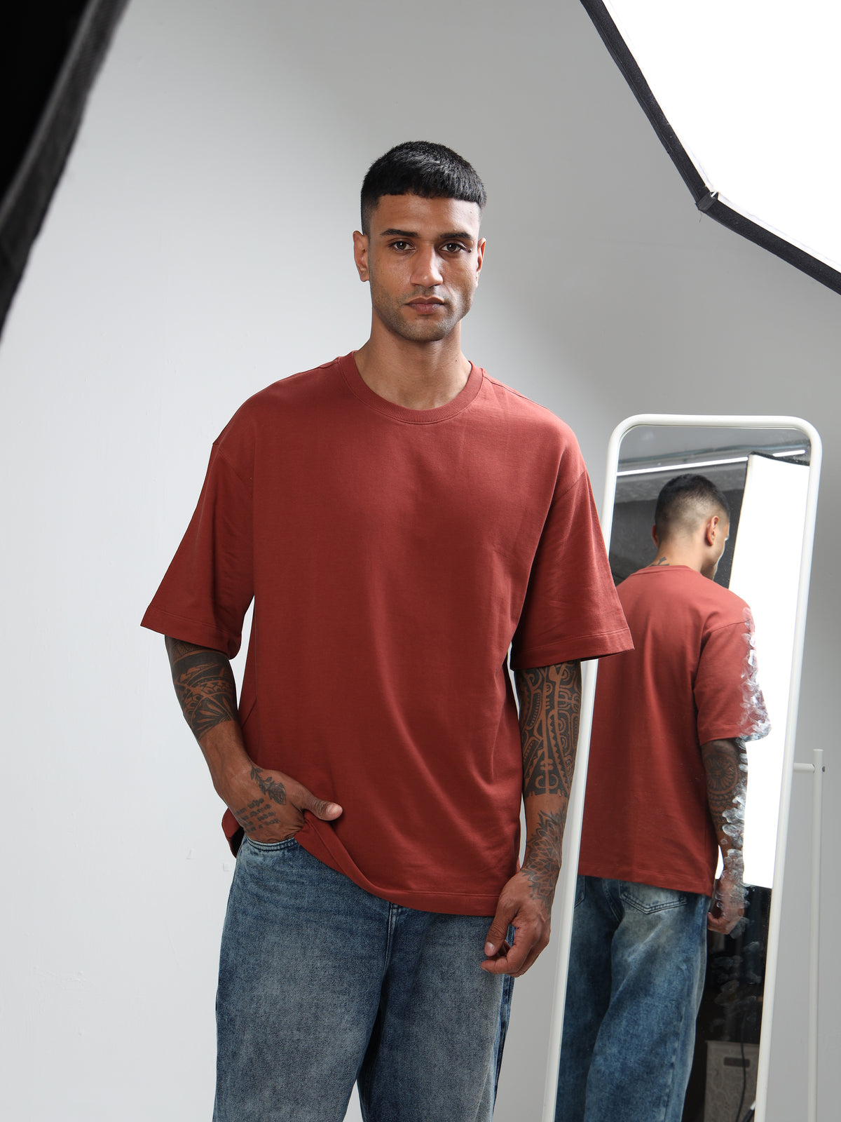 Custom Oversized T-Shirt – 240 GSM 100% Cotton | Logo Printing Available
