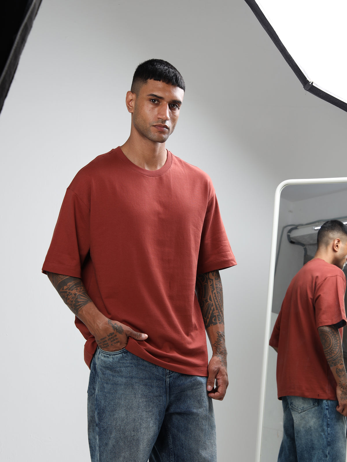 Custom Oversized T-Shirt – 240 GSM 100% Cotton | Logo Printing Available