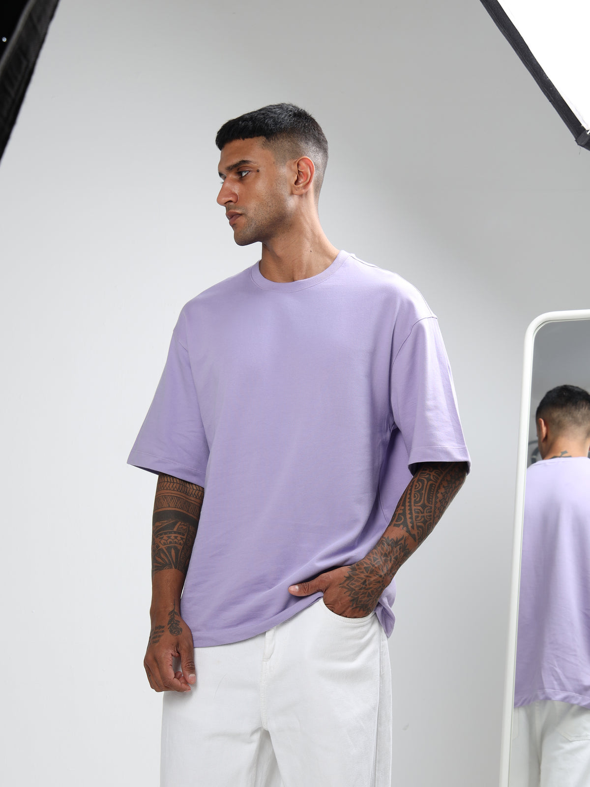 Custom Oversized T-Shirt – 240 GSM 100% Cotton | Logo Printing Available