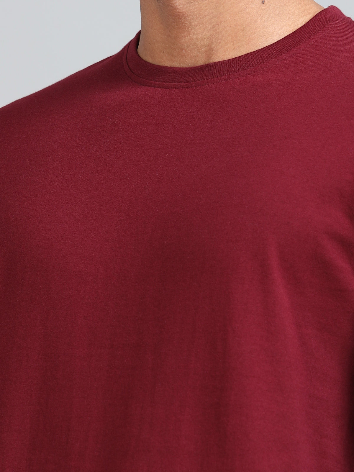 Custom Round Neck T-Shirt – 180 GSM Cotton | Logo Printing Available