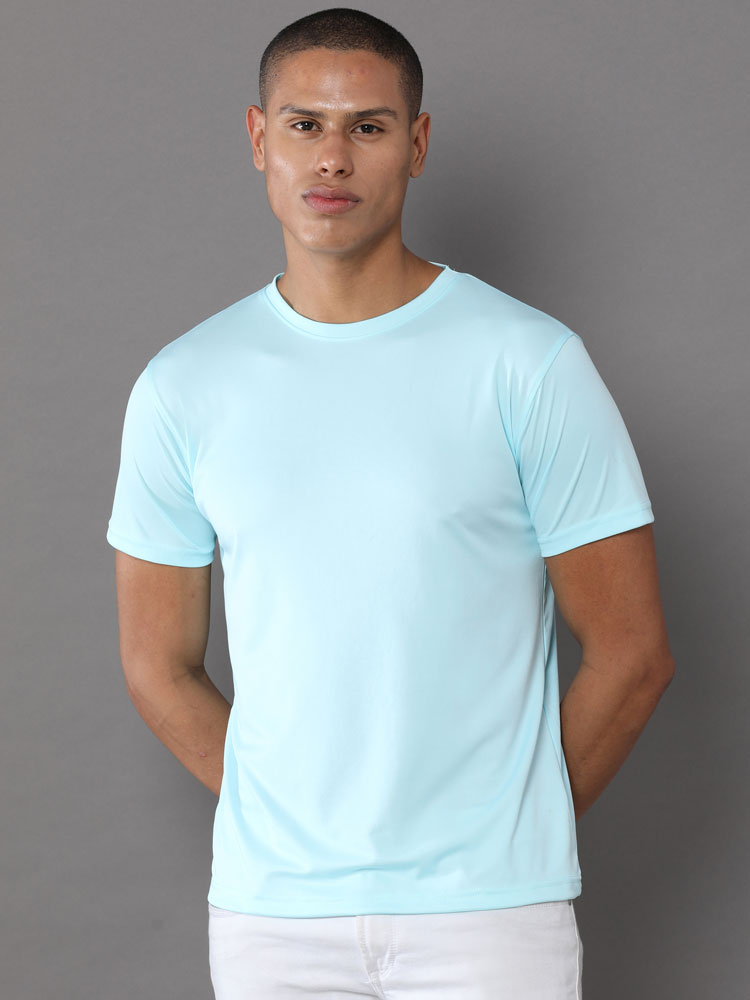 Custom Dry-Fit Round Neck T-Shirt – 140 GSM Polyester | Logo Printing Available