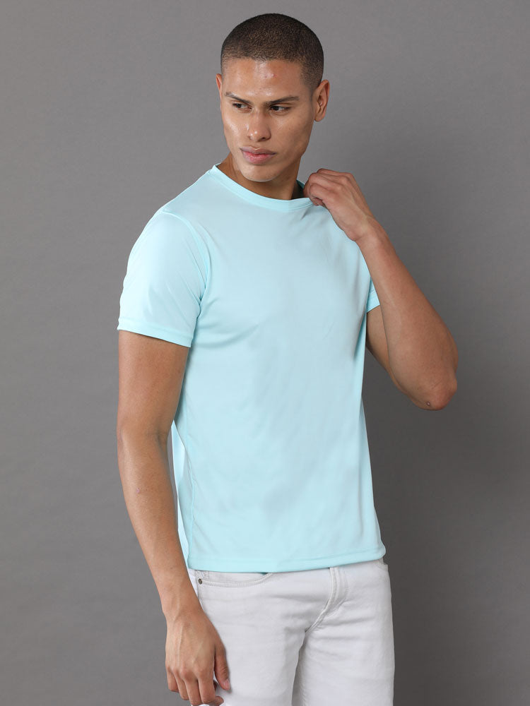 Custom Dry-Fit Round Neck T-Shirt – 140 GSM Polyester | Logo Printing Available