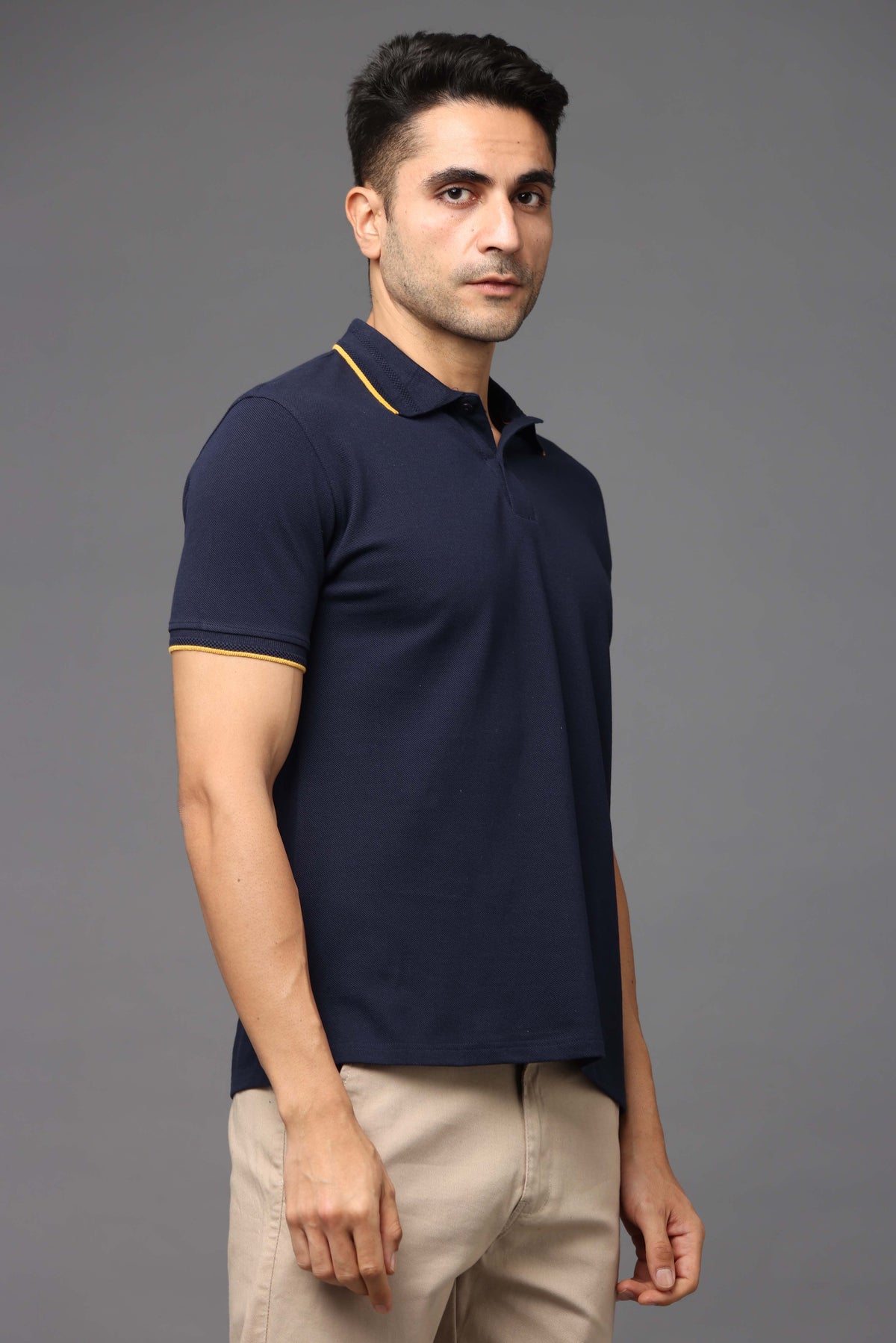 Custom Polo T-Shirt – 260 GSM Pima Cotton | Logo Printing Available