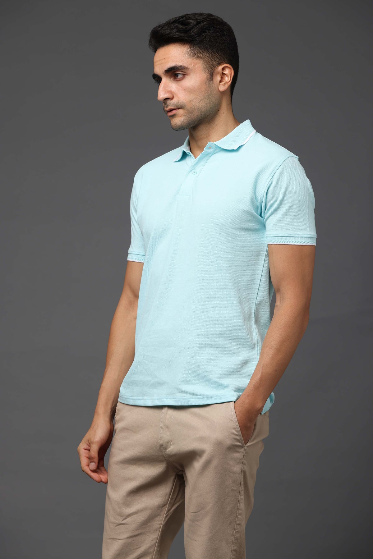 Custom Polo T-Shirt – 260 GSM Pima Cotton | Logo Printing Available
