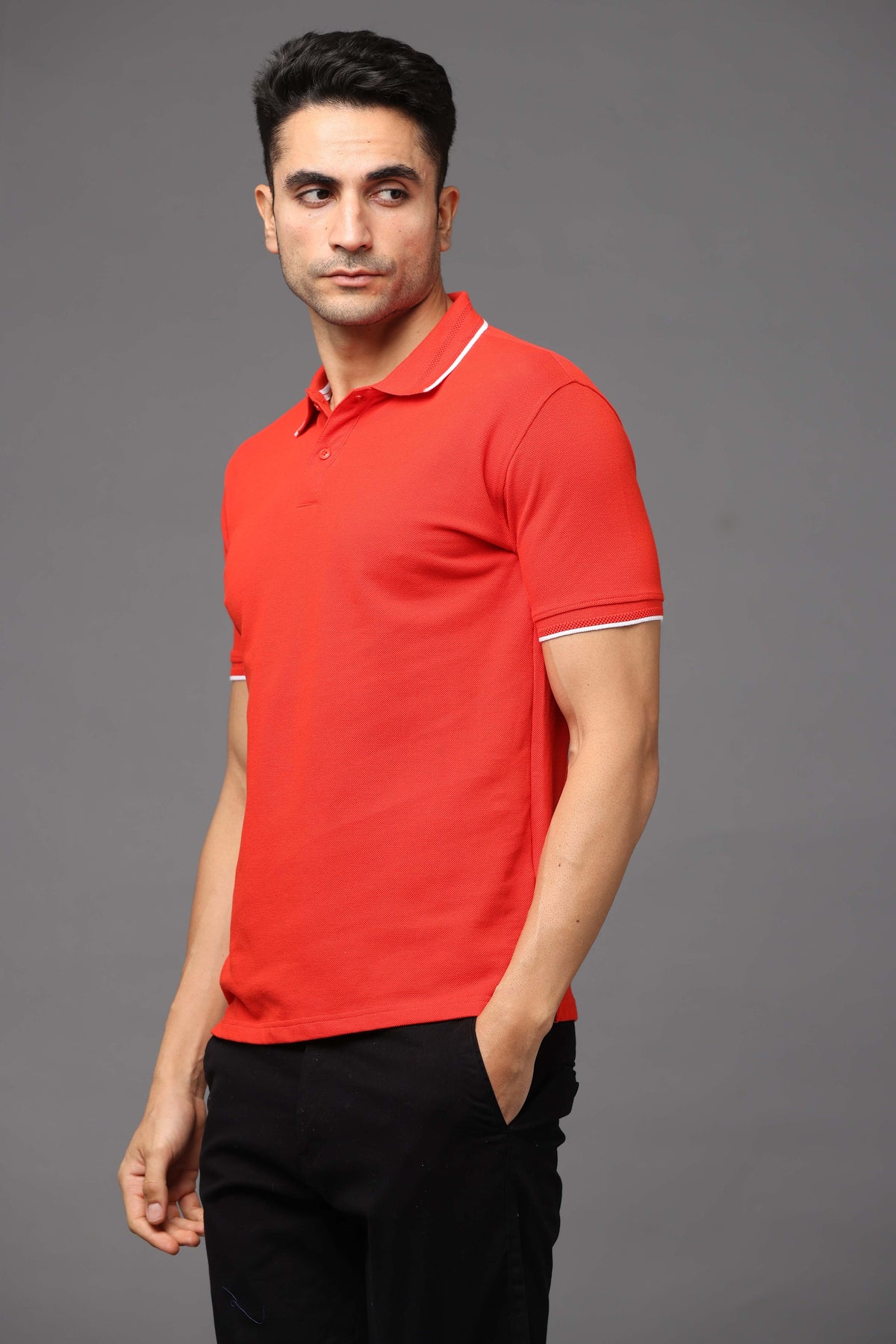 Custom Polo T-Shirt – 260 GSM Pima Cotton | Logo Printing Available