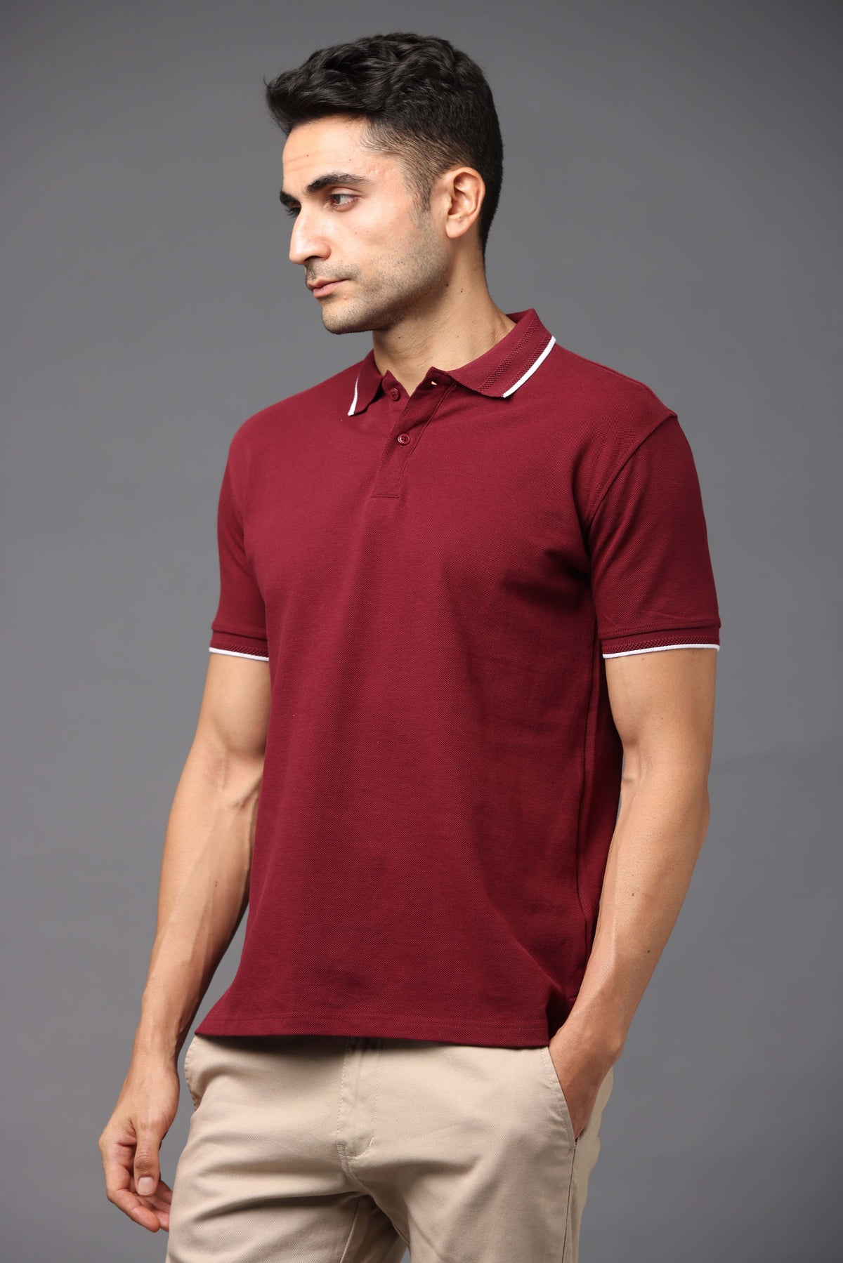 Custom Polo T-Shirt – 260 GSM Pima Cotton | Logo Printing Available