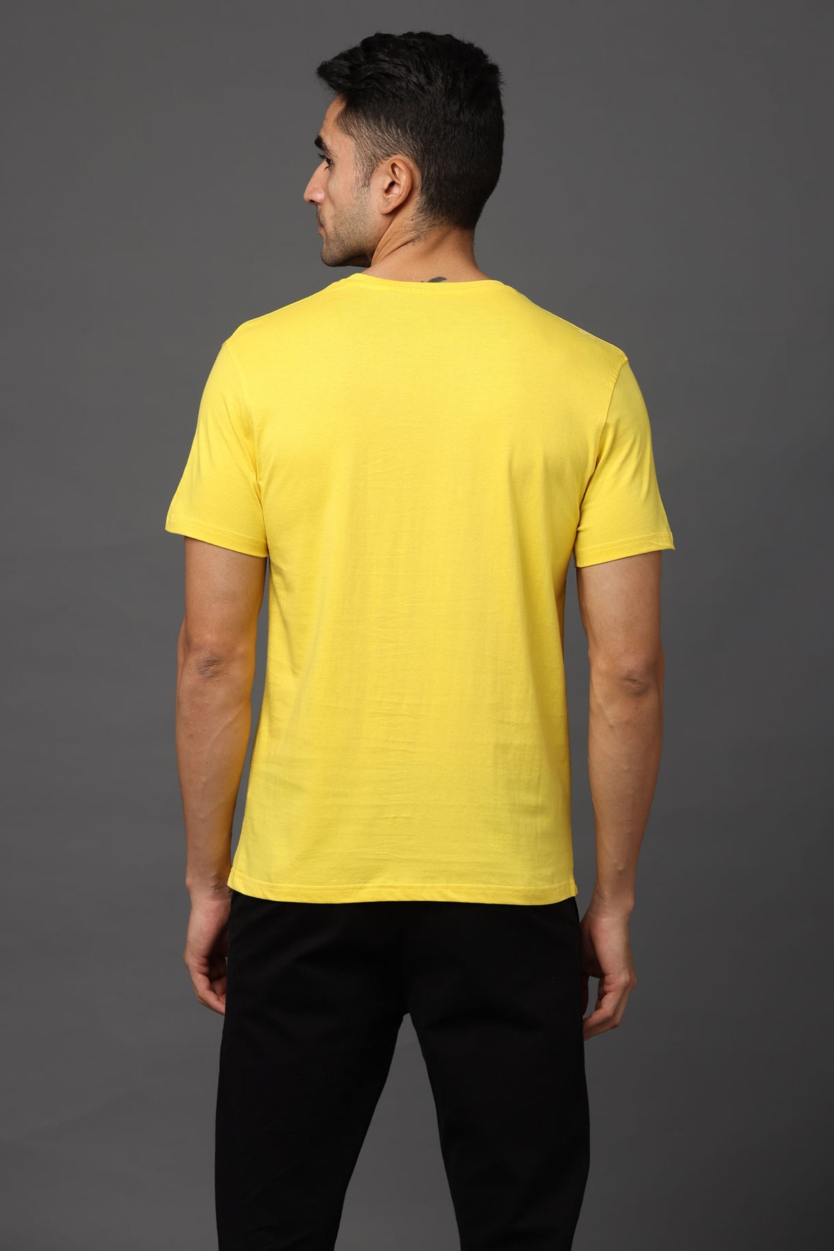 Custom Round Neck T-Shirt – 180 GSM Cotton | Logo Printing Available