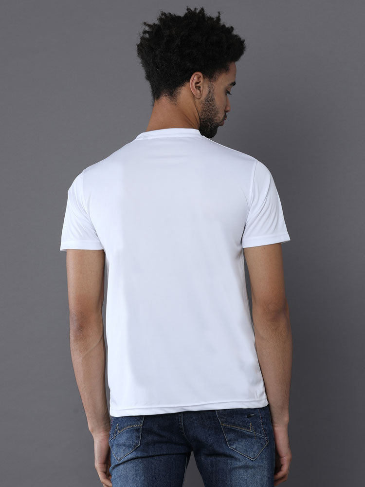 Custom Dry-Fit Round Neck T-Shirt – 140 GSM Polyester | Logo Printing Available