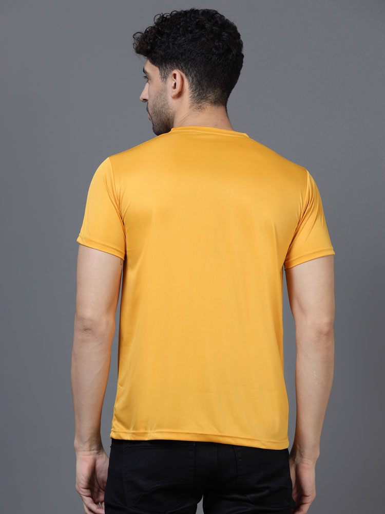 Custom Dry-Fit Round Neck T-Shirt – 140 GSM Polyester | Logo Printing Available