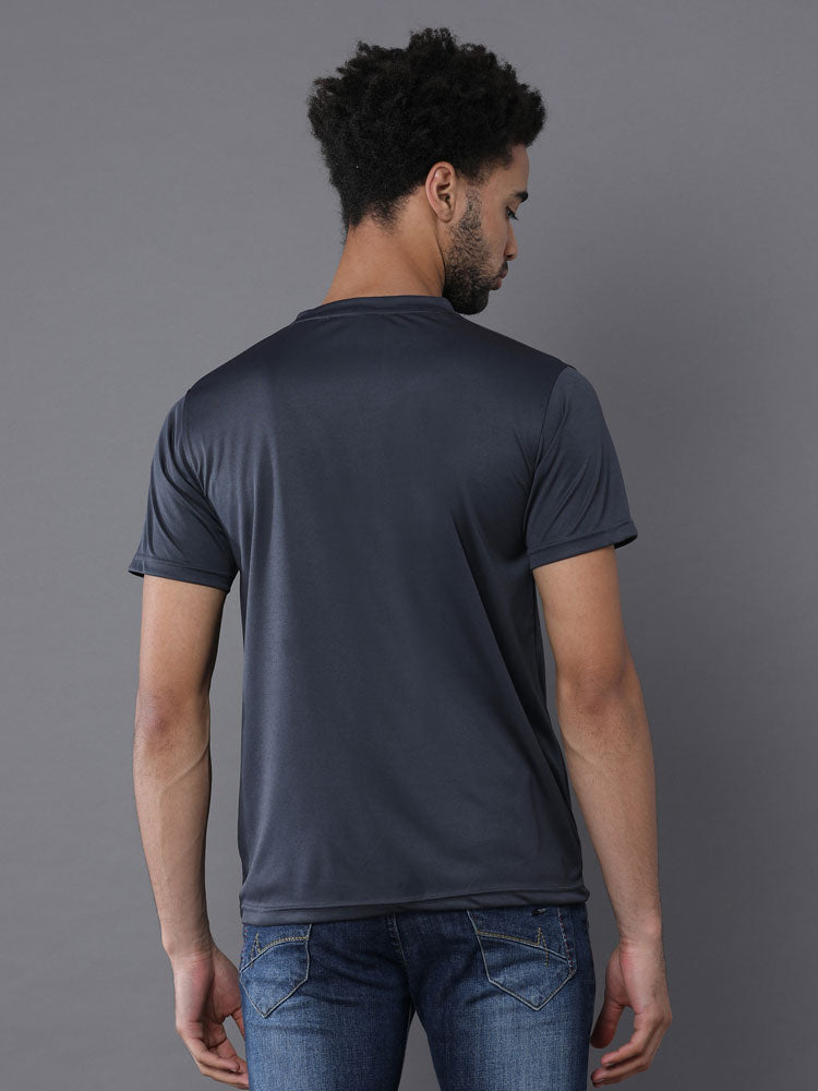 Custom Dry-Fit Round Neck T-Shirt – 140 GSM Polyester | Logo Printing Available