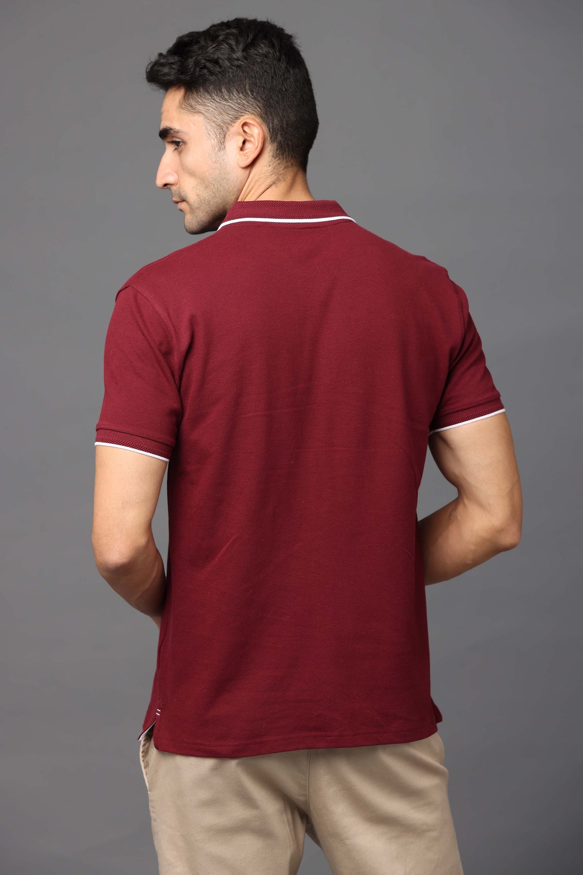 Custom Polo T-Shirt – 260 GSM Pima Cotton | Logo Printing Available