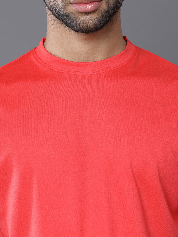 Custom Dry-Fit Round Neck T-Shirt – 140 GSM Polyester | Logo Printing Available