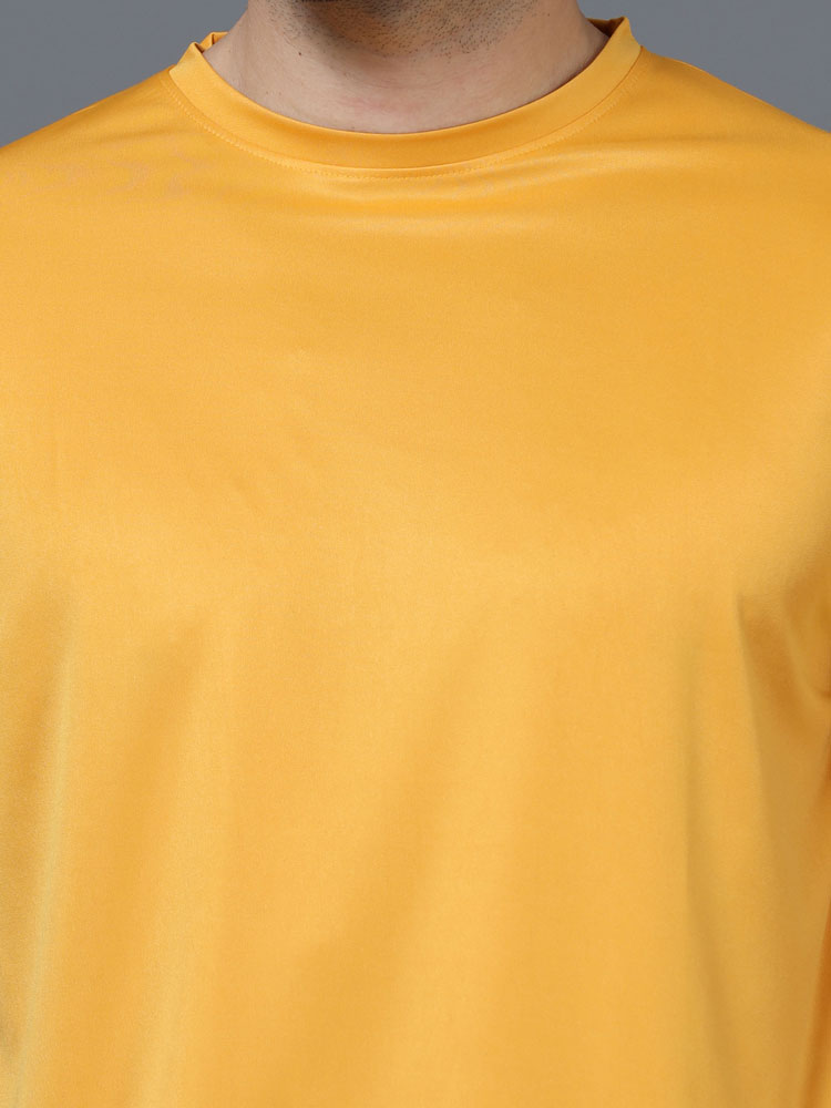 Custom Dry-Fit Round Neck T-Shirt – 140 GSM Polyester | Logo Printing Available