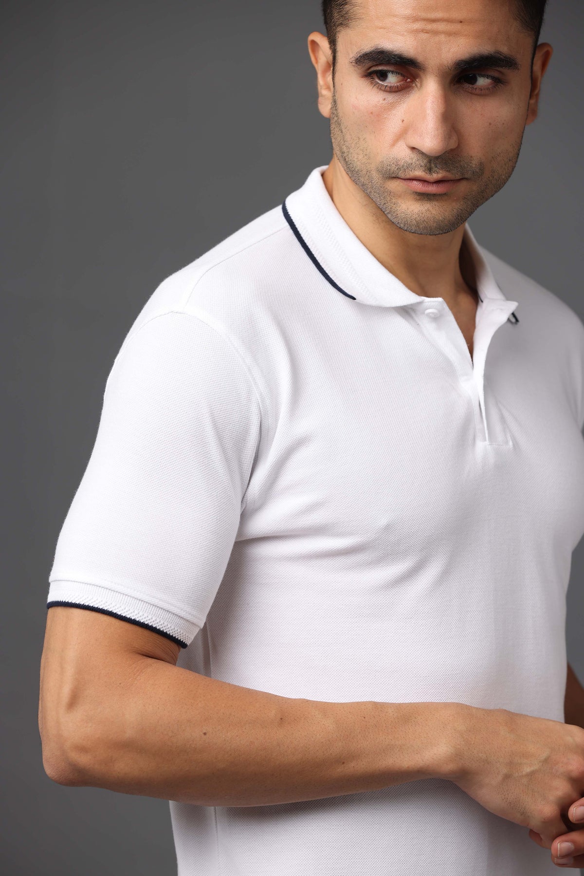 Custom Polo T-Shirt – 260 GSM Pima Cotton | Logo Printing Available