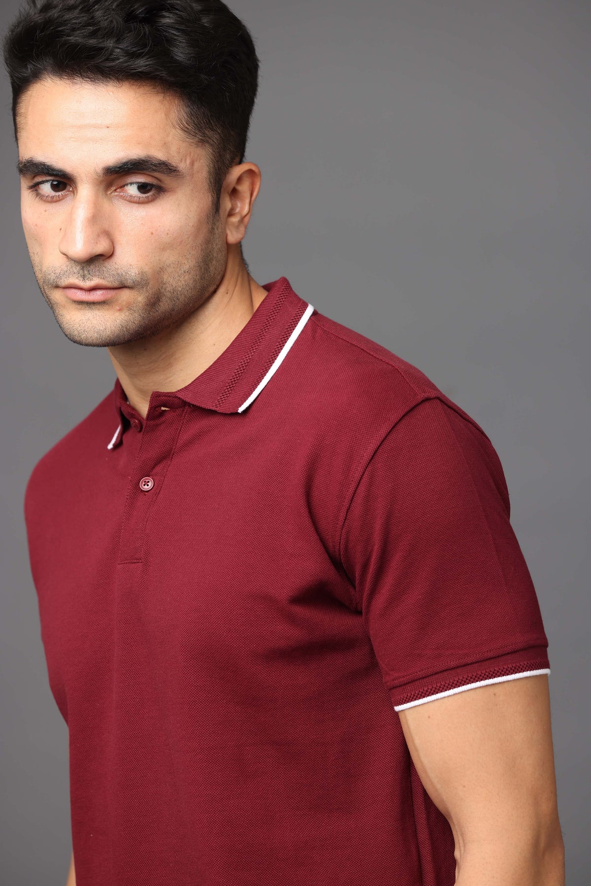 Custom Polo T-Shirt – 260 GSM Pima Cotton | Logo Printing Available