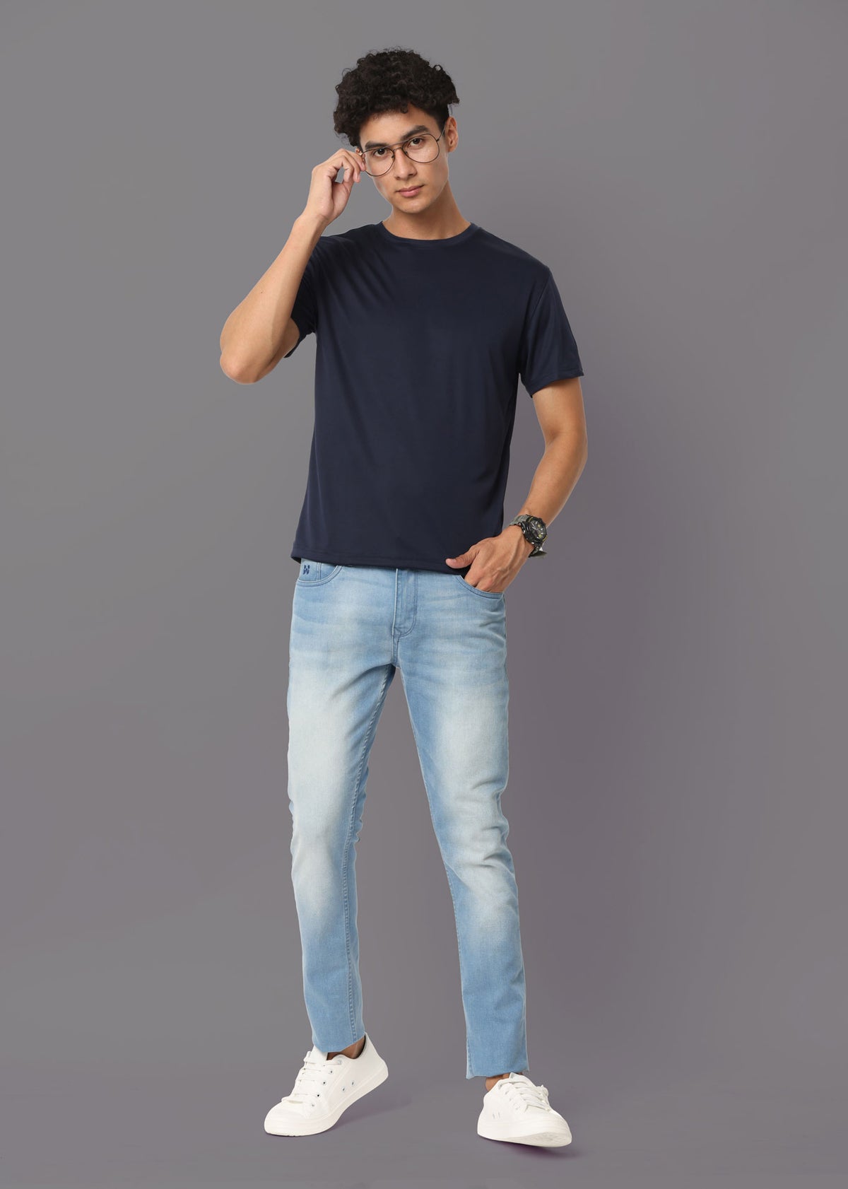 Custom Dry-Fit Round Neck T-Shirt – 140 GSM Polyester | Logo Printing Available