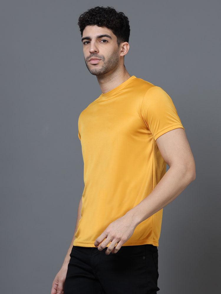 Custom Dry-Fit Round Neck T-Shirt – 140 GSM Polyester | Logo Printing Available
