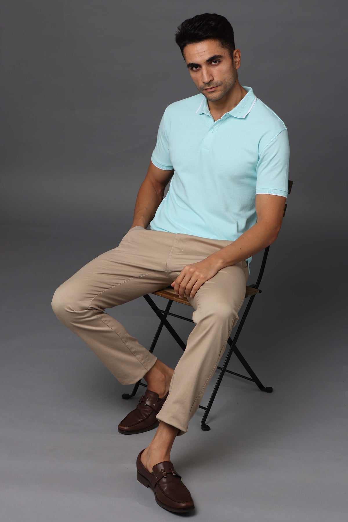 Custom Polo T-Shirt – 260 GSM Pima Cotton | Logo Printing Available