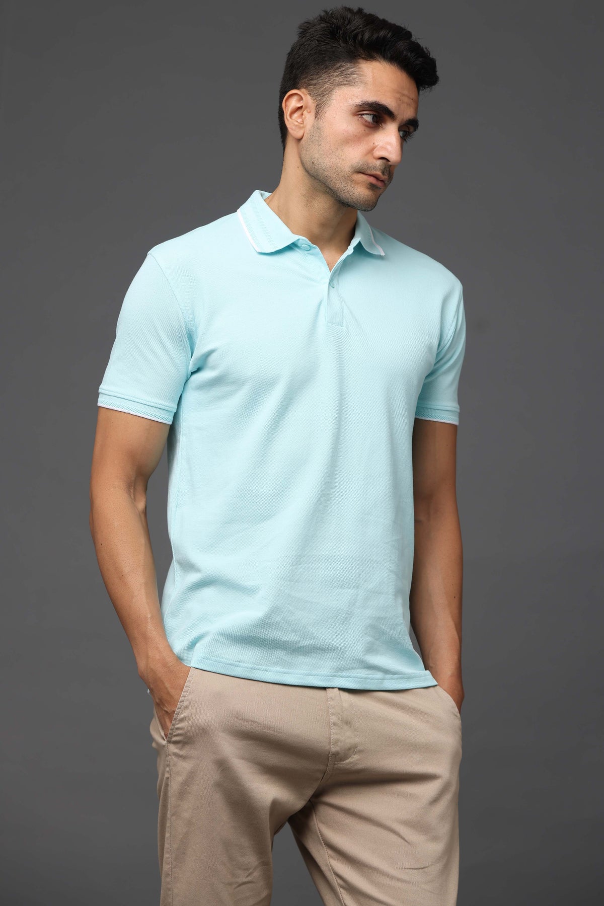 Custom Polo T-Shirt – 260 GSM Pima Cotton | Logo Printing Available