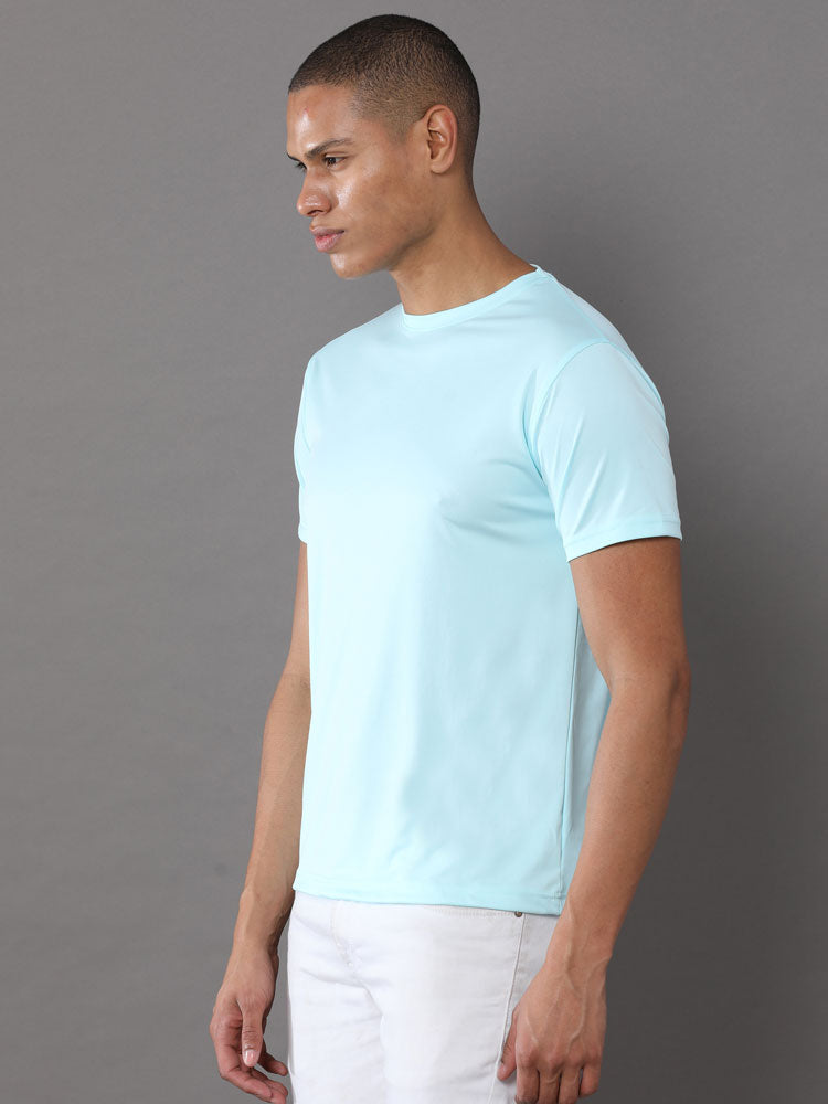 Custom Dry-Fit Round Neck T-Shirt – 140 GSM Polyester | Logo Printing Available