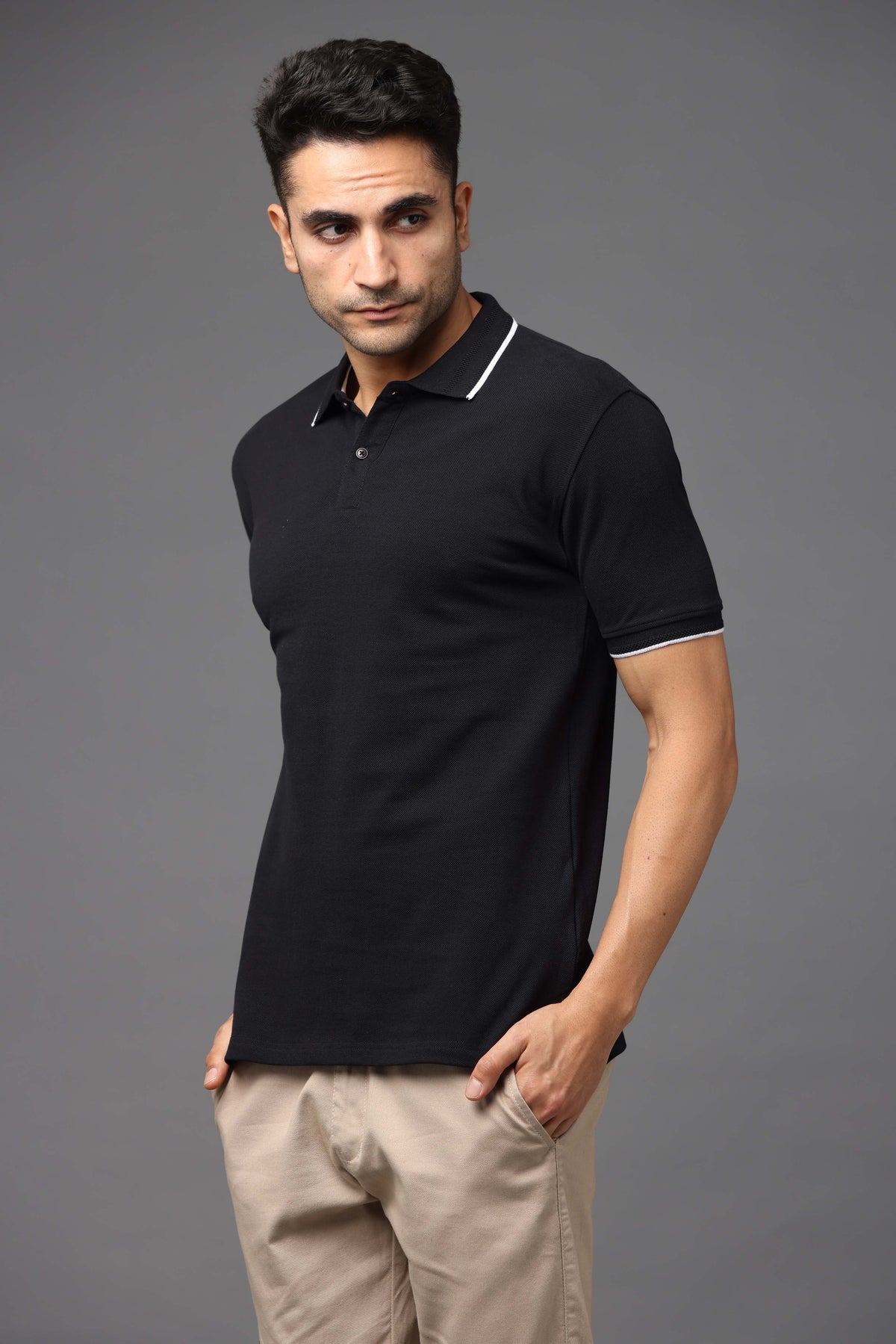 Custom Polo T-Shirt – 260 GSM Pima Cotton | Logo Printing Available