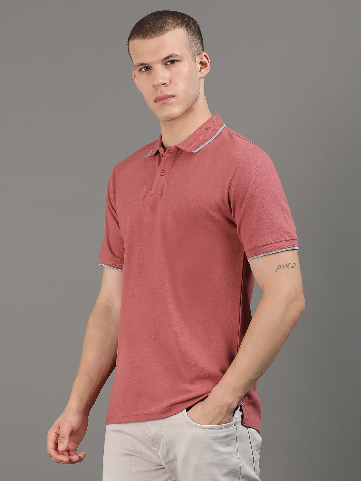 Custom Polo T-Shirt – 260 GSM Pima Cotton | Logo Printing Available