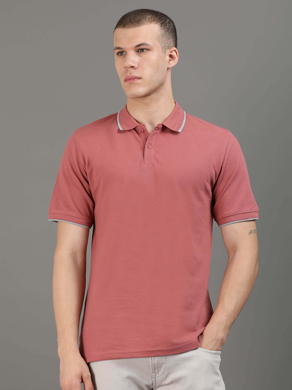 Custom Polo T-Shirt – 260 GSM Pima Cotton | Logo Printing Available