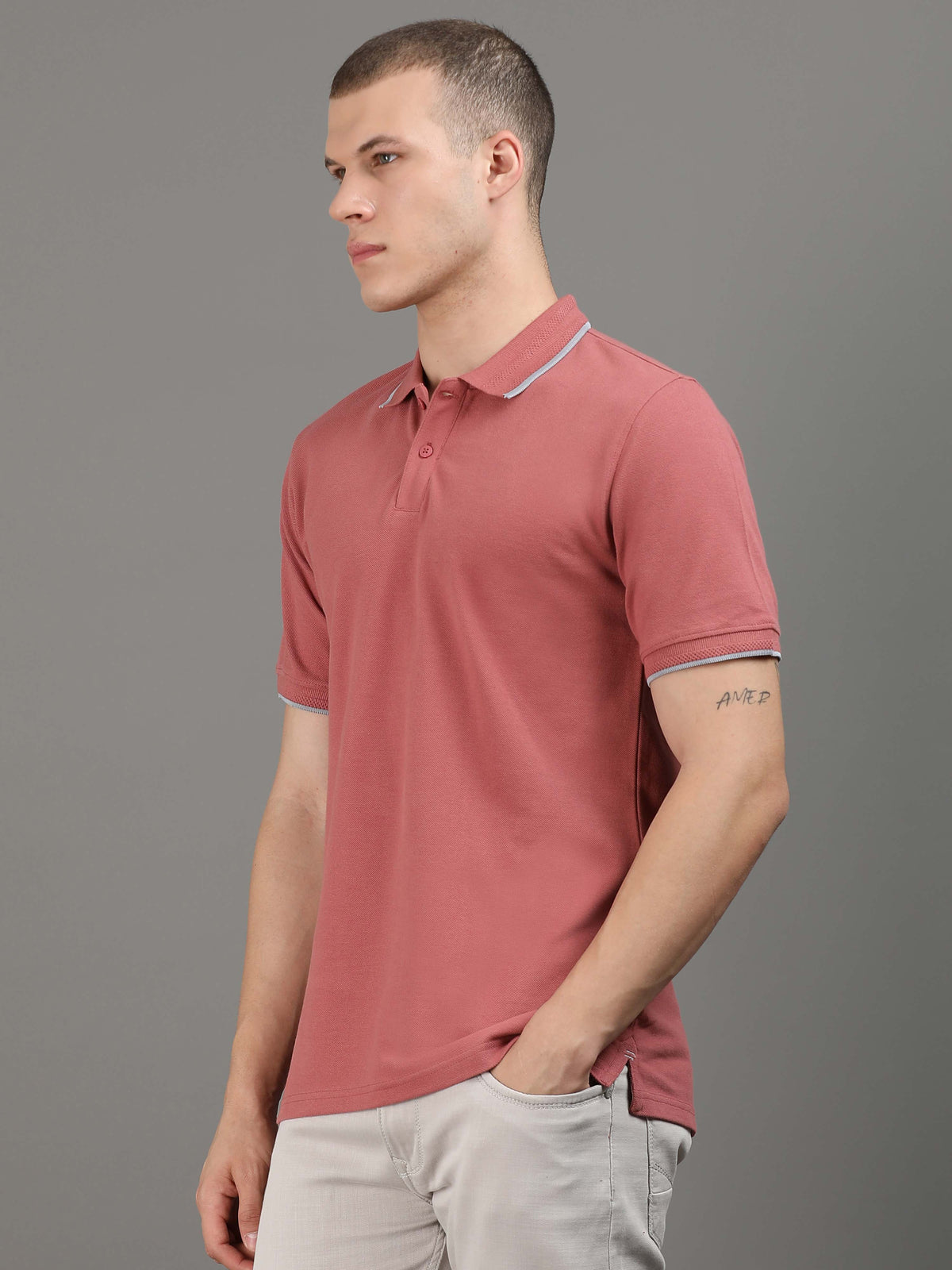 Custom Polo T-Shirt – 260 GSM Pima Cotton | Logo Printing Available