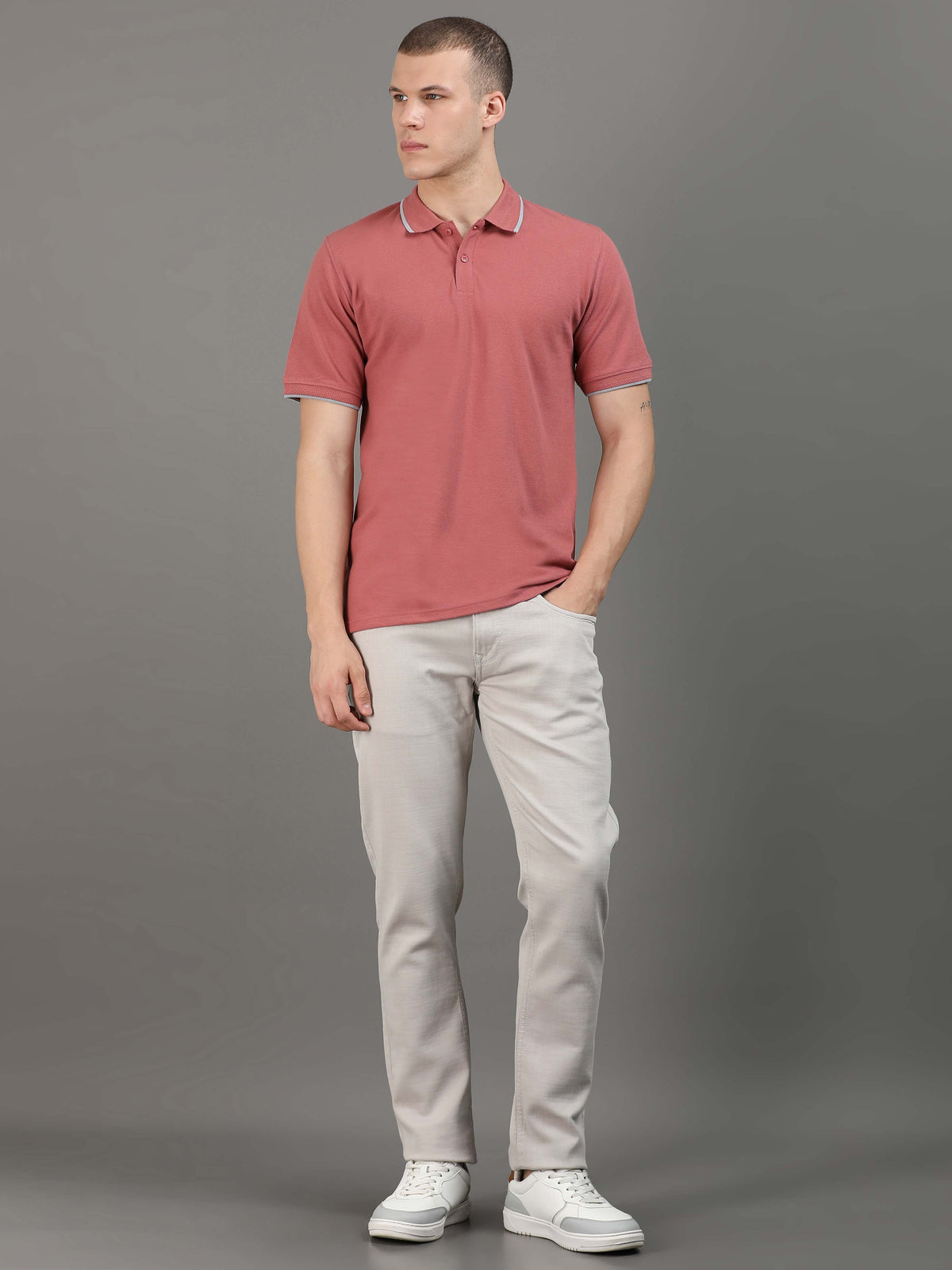 Custom Polo T-Shirt – 260 GSM Pima Cotton | Logo Printing Available