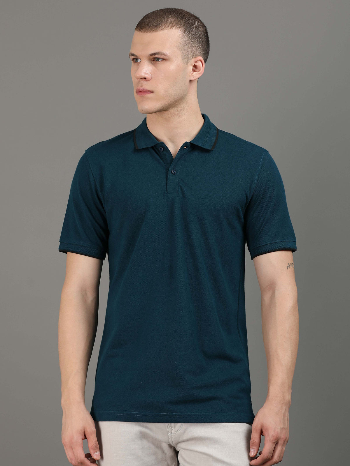 Custom Polo T-Shirt – 260 GSM Pima Cotton | Logo Printing Available
