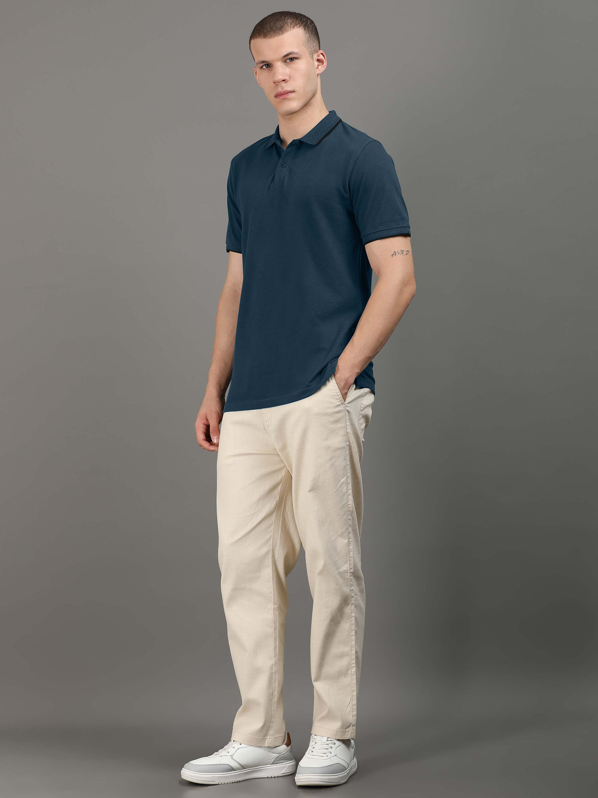 Custom Polo T-Shirt – 260 GSM Pima Cotton | Logo Printing Available