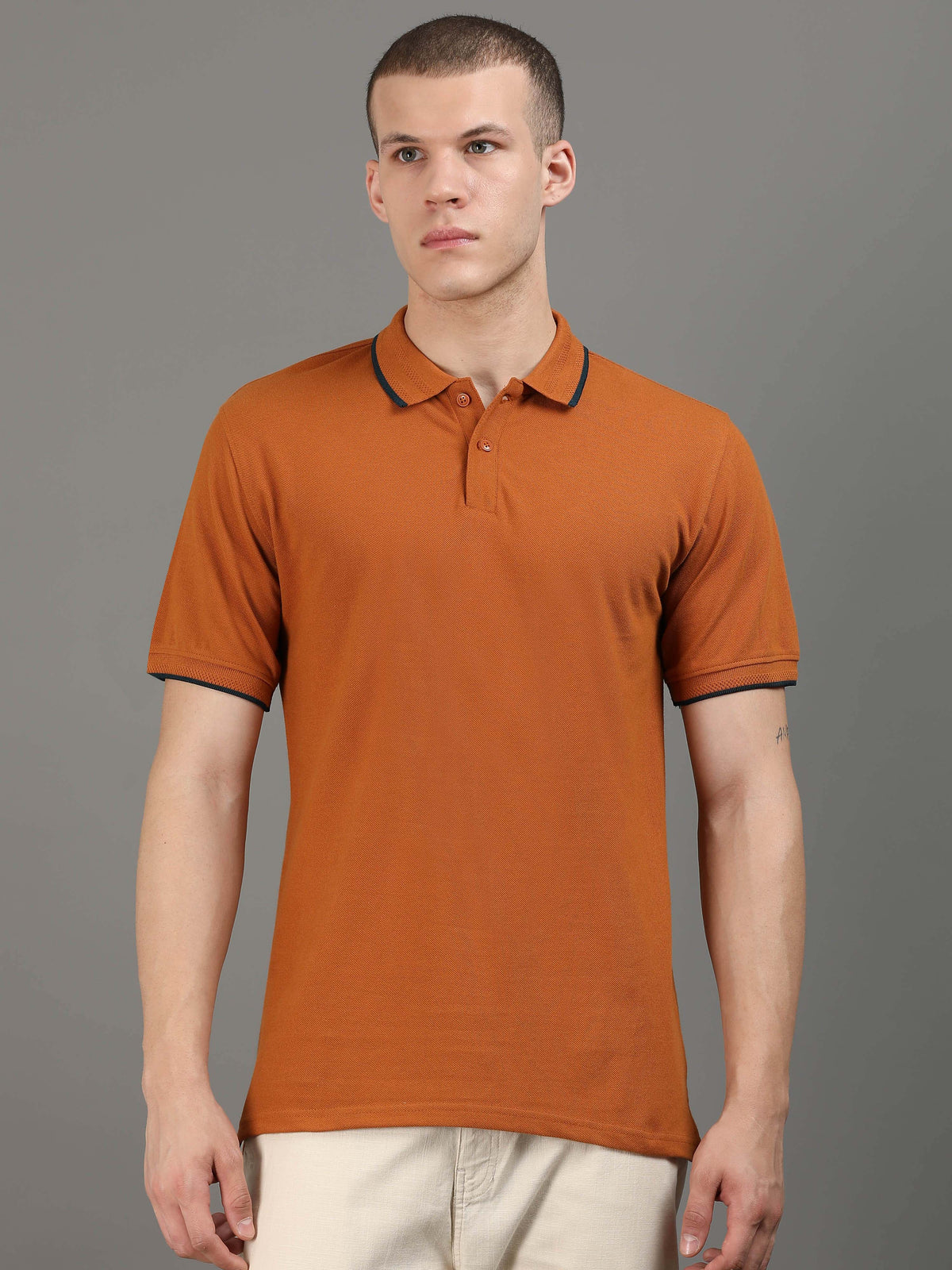 Custom Polo T-Shirt – 260 GSM Pima Cotton | Logo Printing Available