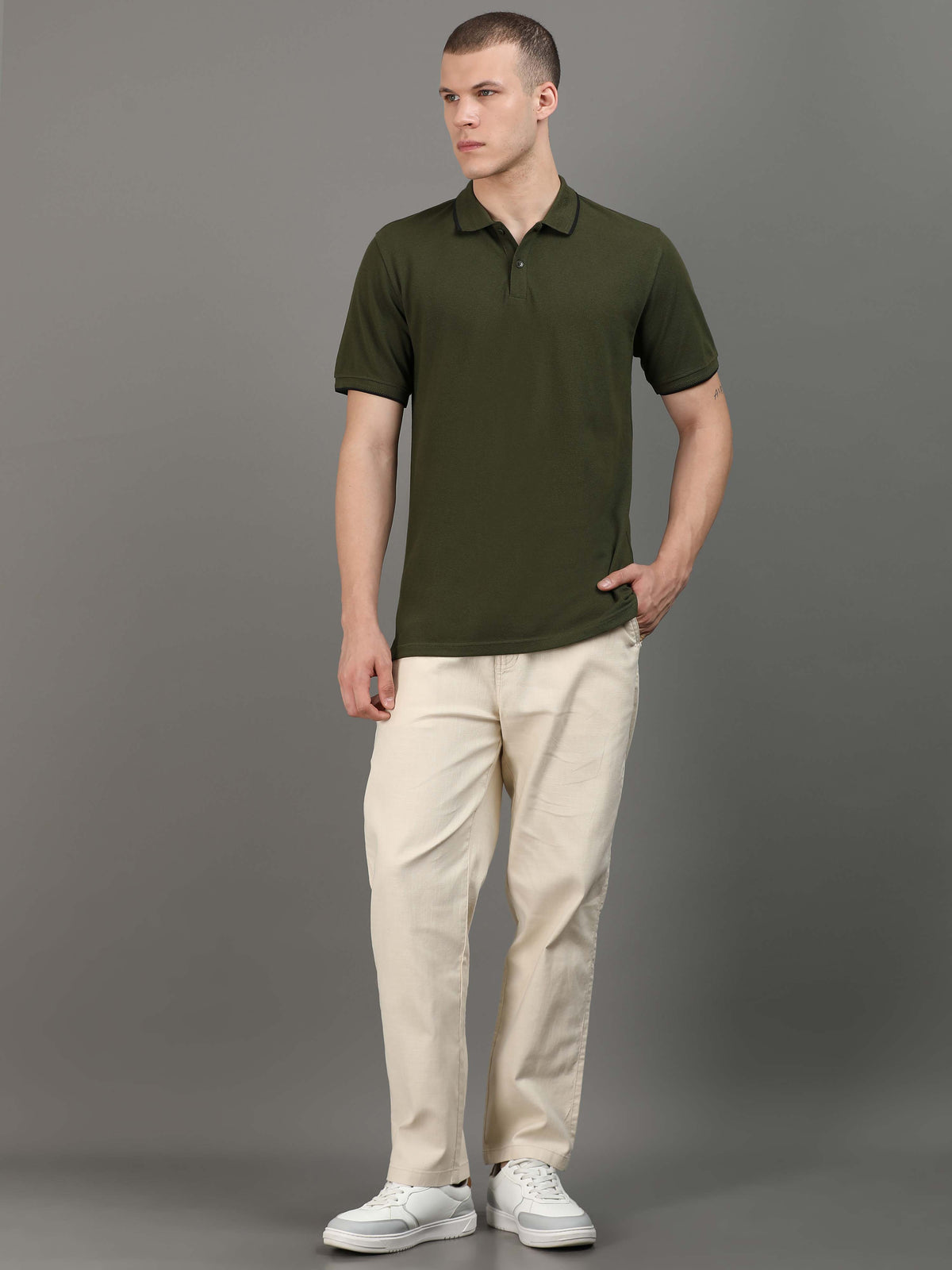 Custom Polo T-Shirt – 260 GSM Pima Cotton | Logo Printing Available