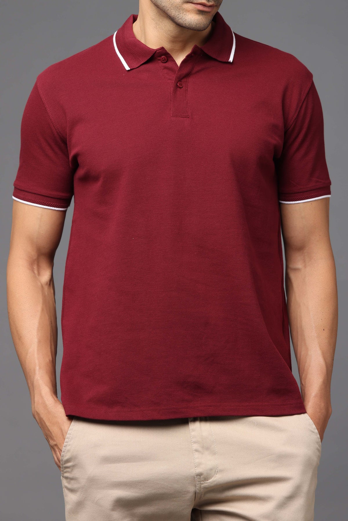 Custom Polo T-Shirt – 260 GSM Pima Cotton | Logo Printing Available