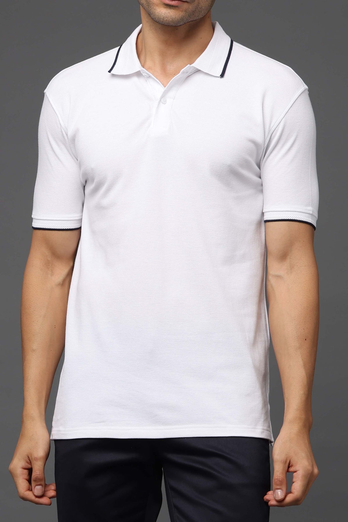 Custom Polo T-Shirt – 260 GSM Pima Cotton | Logo Printing Available