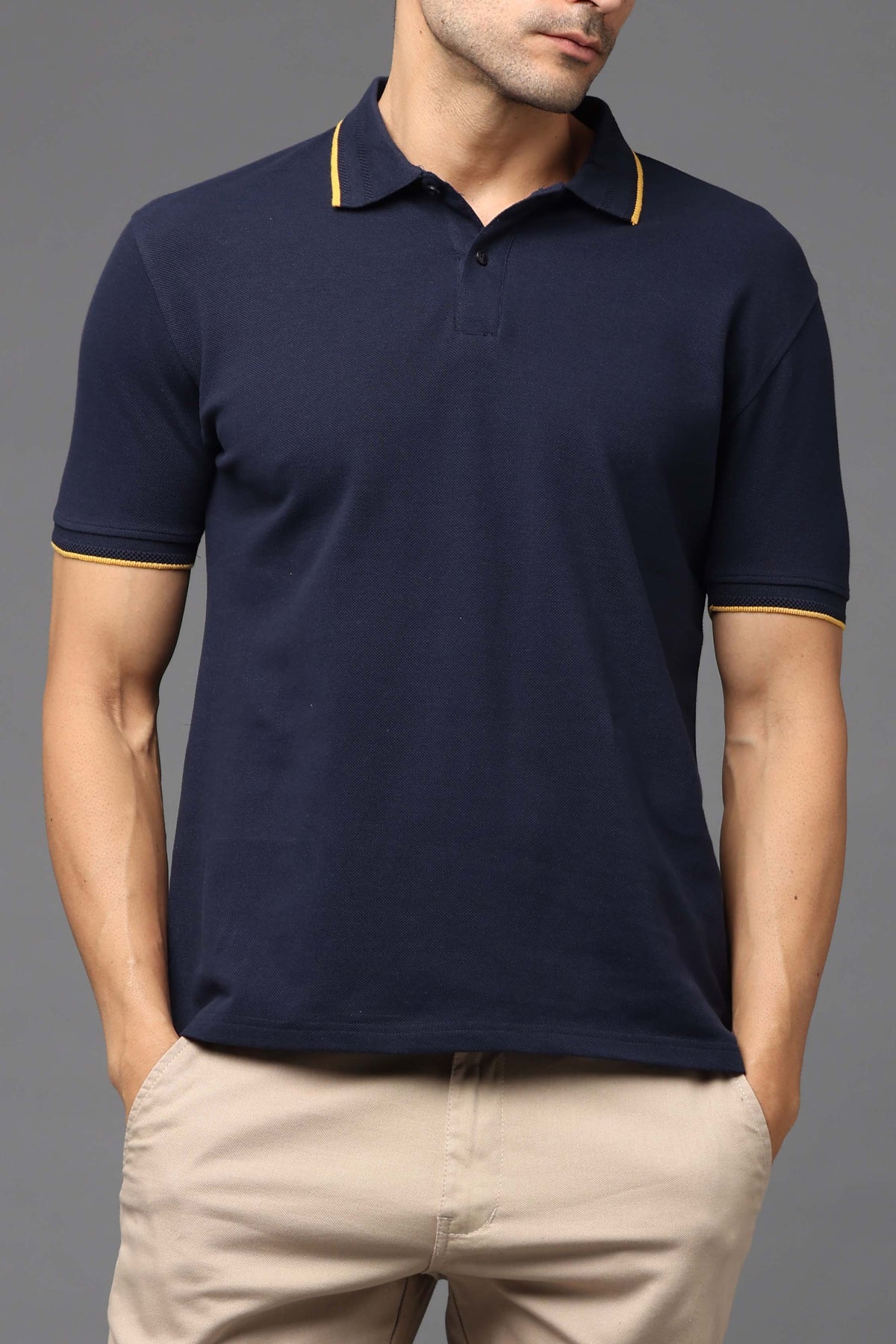 Custom Polo T-Shirt – 260 GSM Pima Cotton | Logo Printing Available