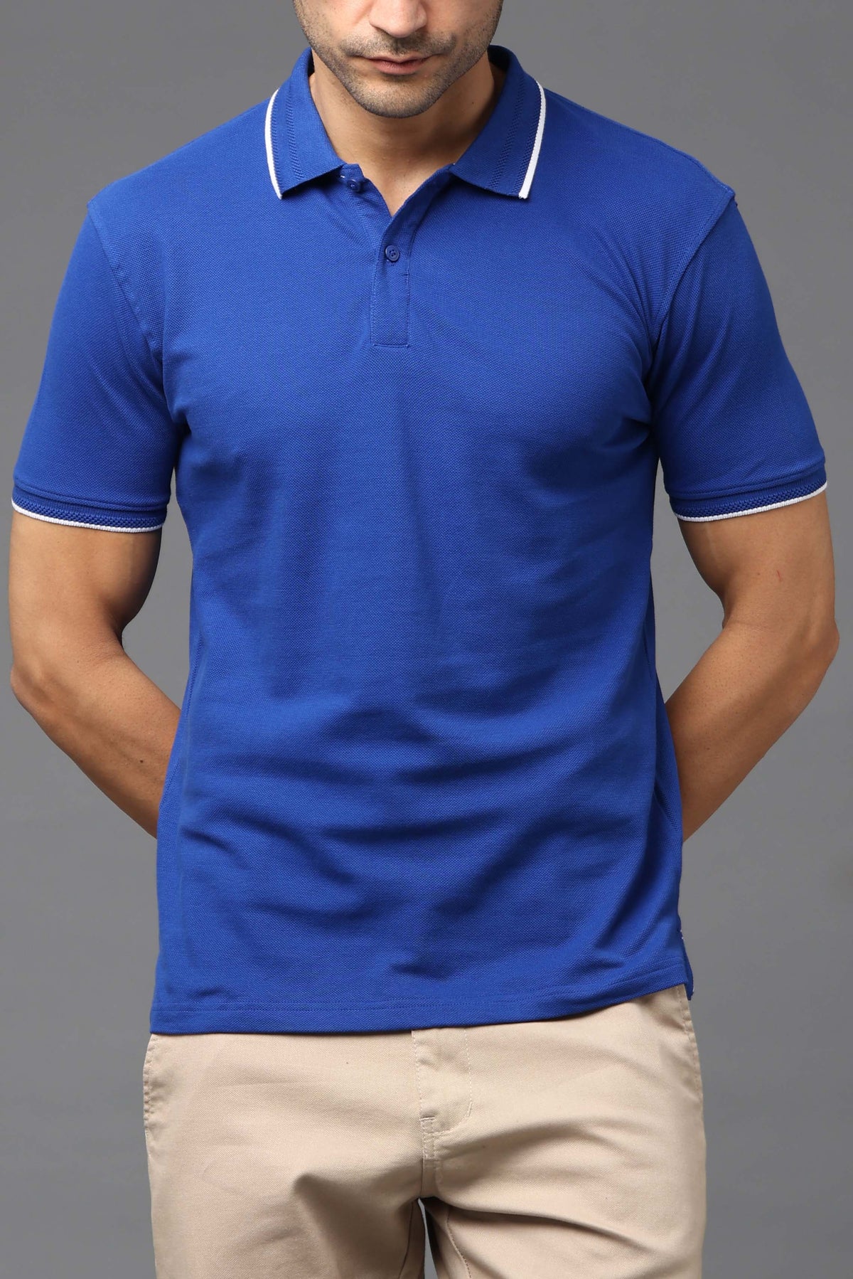 Custom Polo T-Shirt – 260 GSM Pima Cotton | Logo Printing Available