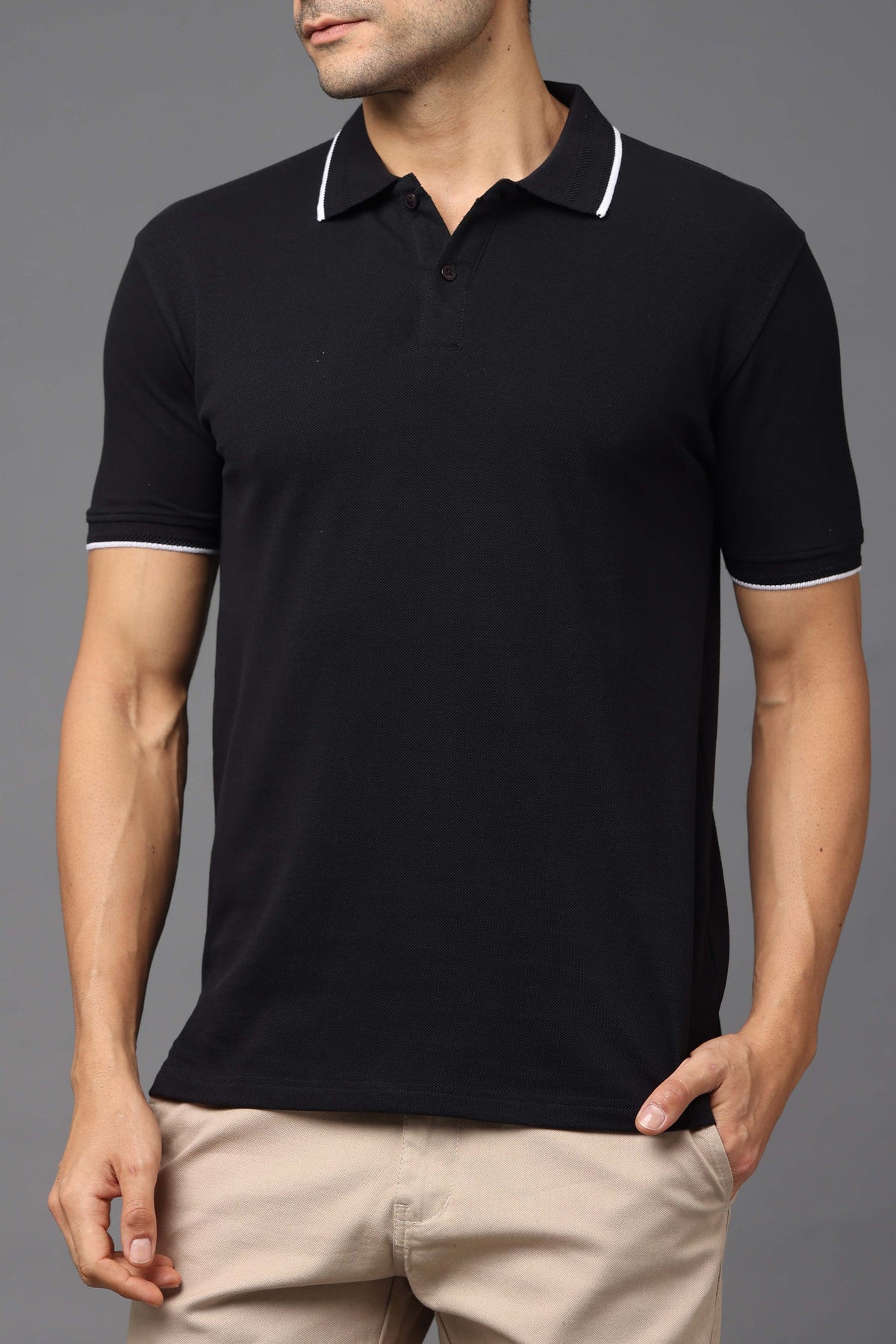 Custom Polo T-Shirt – 260 GSM Pima Cotton | Logo Printing Available