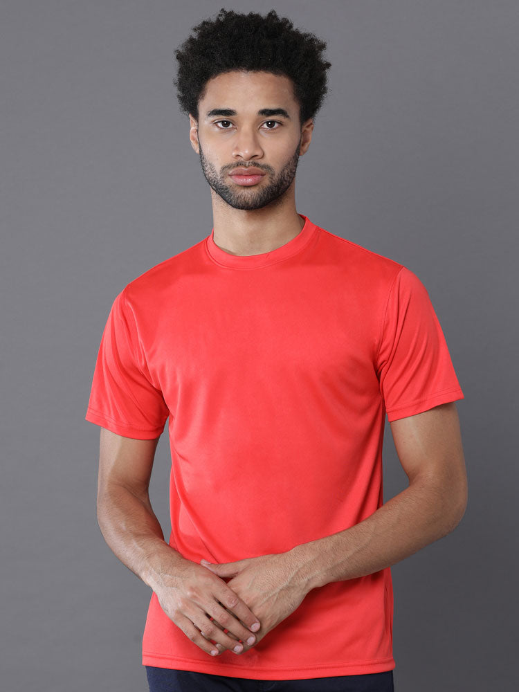 Custom Dry-Fit Round Neck T-Shirt – 140 GSM Polyester | Logo Printing Available